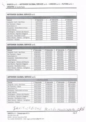 calendario 2024-2025 per la disinfestazione larvic